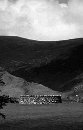 sheepfold & hills